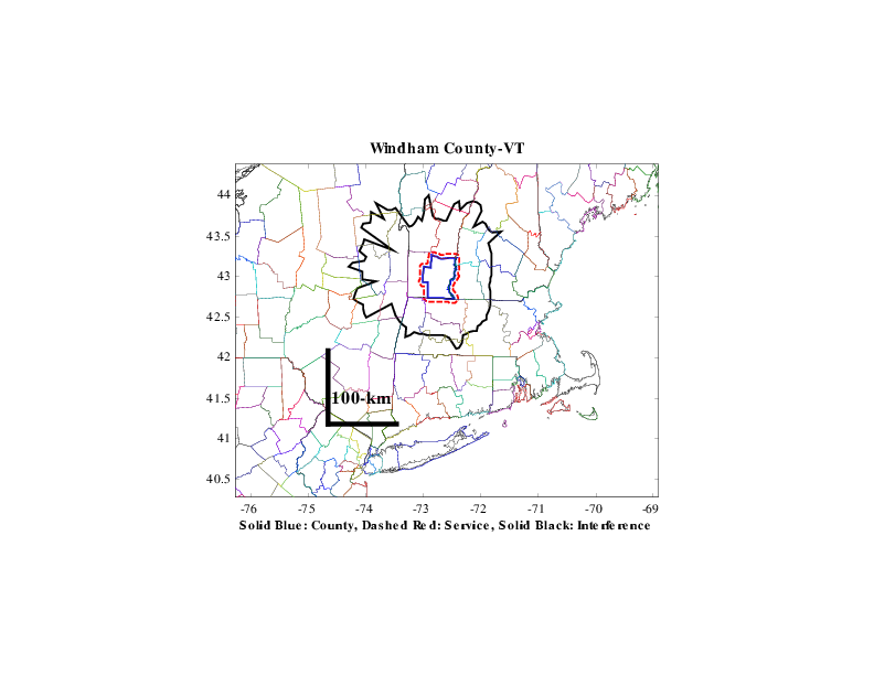 CAPRAD 700 Mhz County Contours